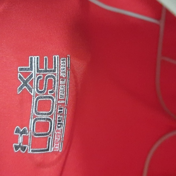 Under Armour Men's Bright Red Short Sleeve Tee - Picture 3 of 5